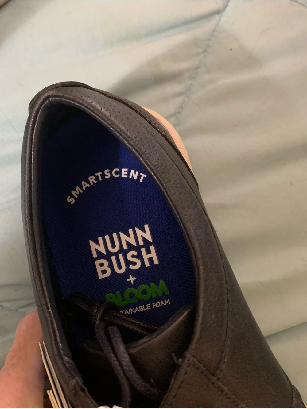 Nunn Bush Men's Navy blue Lace-Up Oxford lightweight shoes